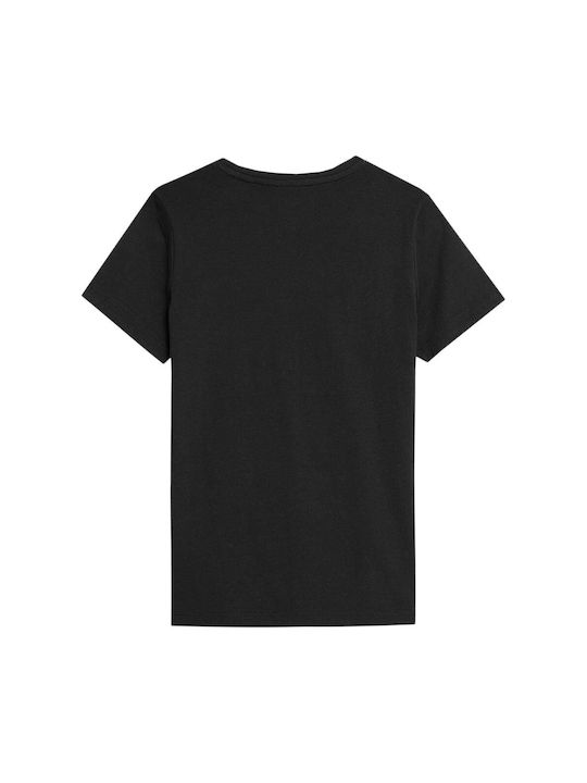 4F Kinder-T-Shirt Schwarz