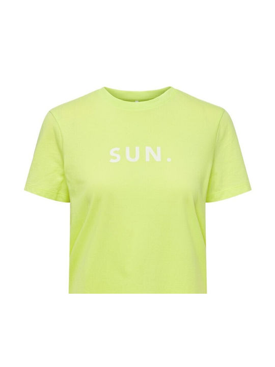 Only Damen T-shirt Sunny Lime