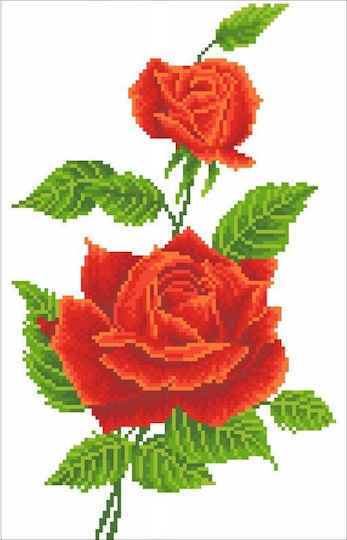 Diamond Dotz Red Rose Corsage Diamond Painting Kit cu Ramă 35.7x27.7cm DDK5.025