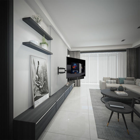 Maclean Energy Stand Pentru Boxe Montat Pe Perete TV Universal Soundbar 1 Bucată În Culoare Argintie