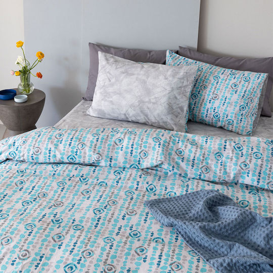 Palamaiki Sheet Sets King Size 265x260cm. FL6207 Light Blue 4pcs