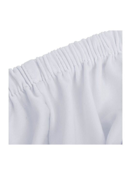 vidaXL Elastic Cover for Armchair White 90εκ. 1pcs 332948