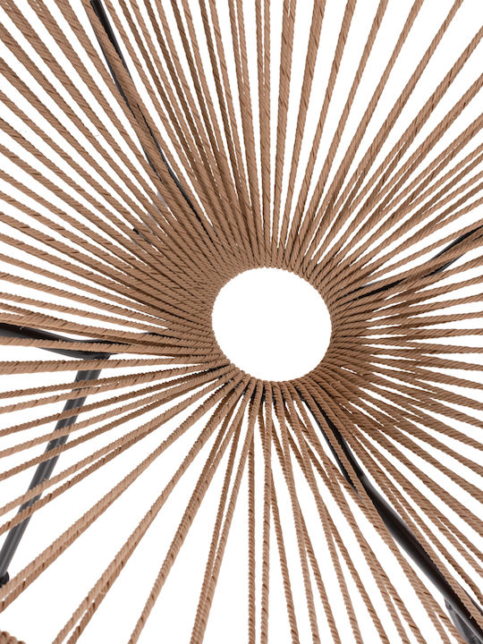 Πολυθρόνα Εξωτερικού Χώρου Rattan Acapulco Μαύρο 71x73x77εκ.