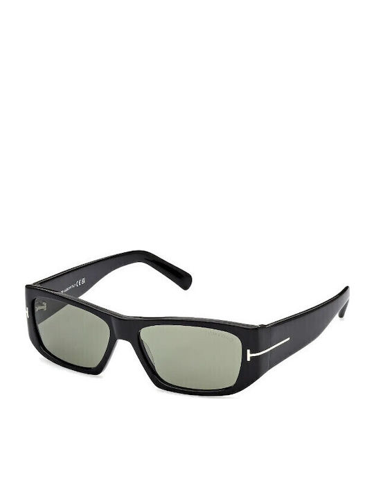 Tom Ford Ochelari de soare Μαύρα cu Cadru & Verde Lentilă Tom Ford Ochelari de soare Μαύρα cu Cadru & Verde Lentilă