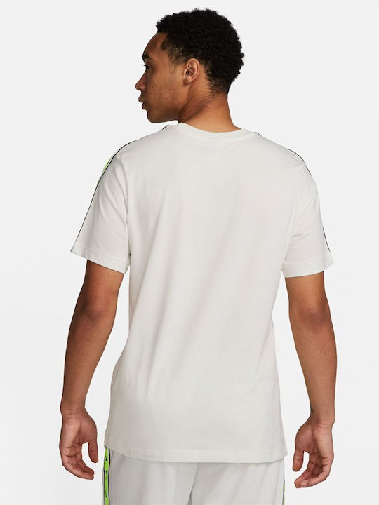 Nike Repeat Ανδρικό T-shirt Summit White/Summit White/Black με Λογότυπο