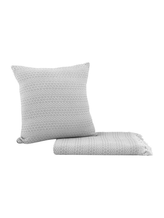 Madi Throws & Couch Blankets Double Sofa 190x250cm Gray