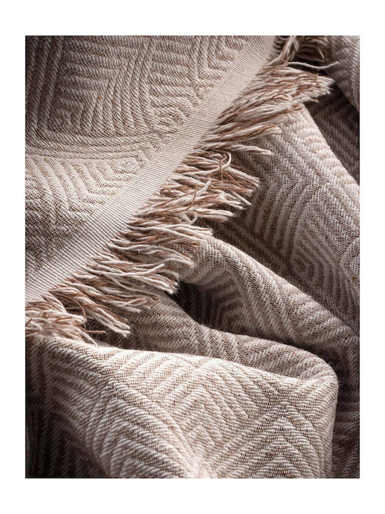 Madi Wellen Ριχτάρι Πολυθρόνας 170x180εκ. Beige