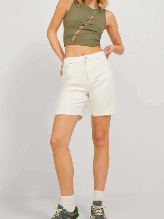 Damen Sommer Crop Top Baumwolle Ärmellos Four Leaf Clover