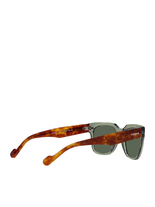 Vogue Men's Sunglasses with Green Plastic Frame and Green Lens VO5490S 2821/71