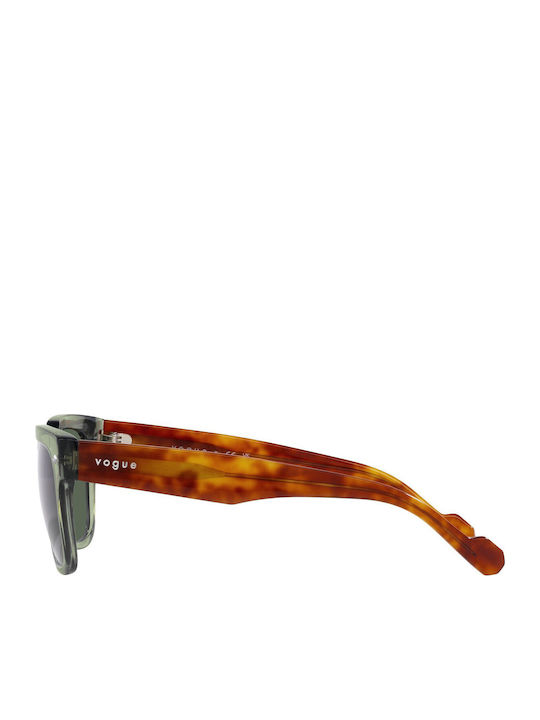 Vogue Men's Sunglasses with Green Plastic Frame and Green Lens VO5490S 2821/71