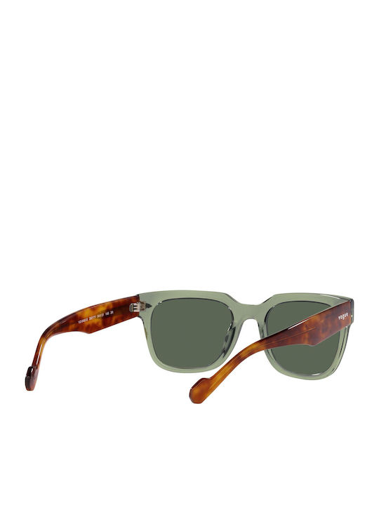 Vogue Men's Sunglasses with Green Plastic Frame and Green Lens VO5490S 2821/71