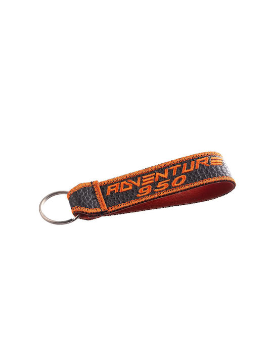 Keyring KTM - ADVENTURE 950 made of leatherette with embroidery