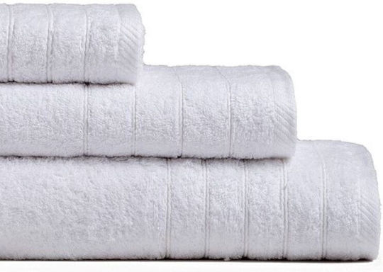 Melinen Πετσέτα Προσώπου Fresca 50x90εκ. White Βάρους 500gr/m²