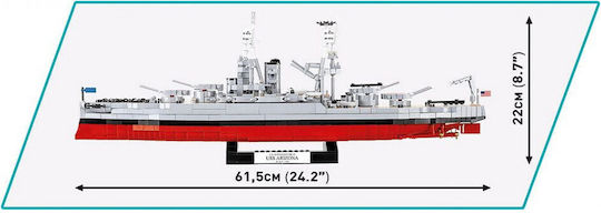 Cobi Building Blocks Historical Collection - Uss Arizona For 10+ Years 2046 Pieces
