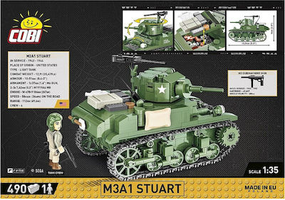 Cobi Τουβλάκια Company of Heroes 3 - M3A1 Stuart για 8+ Ετών 490τμχ