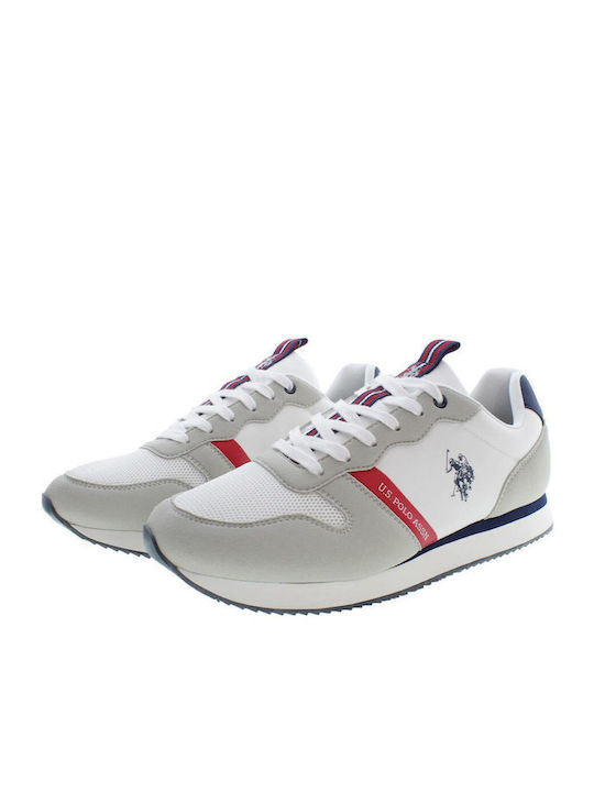 U.S. Polo Assn. Ανδρικά Sneakers Λευκά