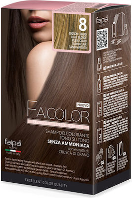 Faipa Faicolor Set Vopsea Temporară fără amoniac 6D 50ml