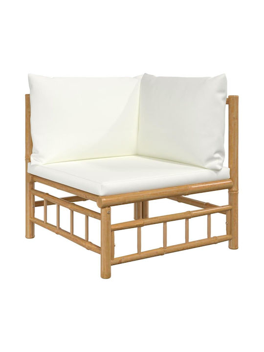 Garten- und Outdoor-Möbelsets 4 Stück Weiß Crem mit Kissen