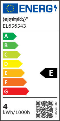 Elvhx Λάμπα LED 4W 83mm για Ντουί E14 και Σχήμα R50 Θερμό Λευκό 320lm