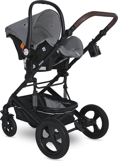 Lorelli Boston 3 in 1 Adjustable 3 in 1 Baby Stroller Suitable for Newborn Dolphin Grey 14kg