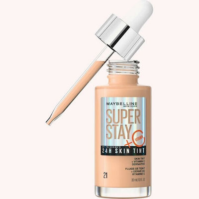 Maybelline Superstay Vitamin C 24h Skin Tint Liquid Make Up 21 30ml