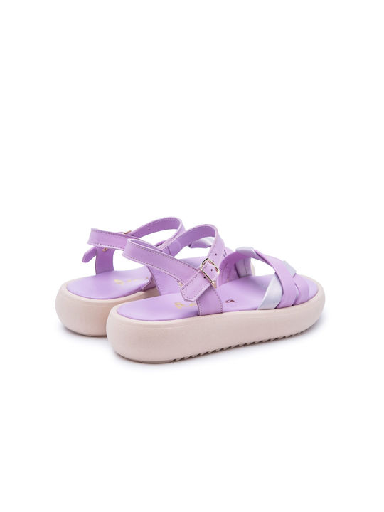 AMICA flatform sandals leather fashion girl - LILA - LILA