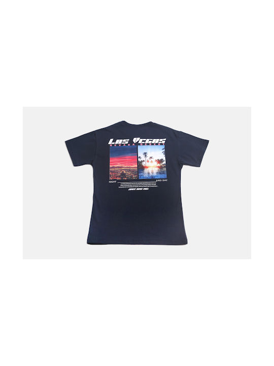 Joyce Παιδικό T-shirt Navy Μπλε