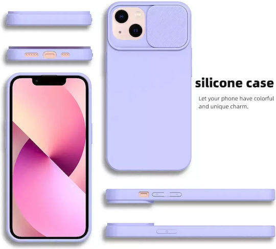 Forcell Slider Back Cover Σιλικόνης Lavender (Galaxy M23)