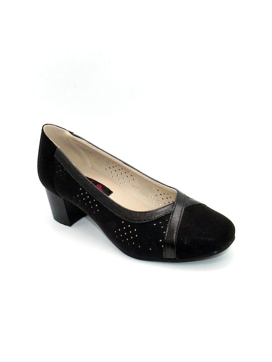 Women's Low Round Pumps LUC 891-315 Black