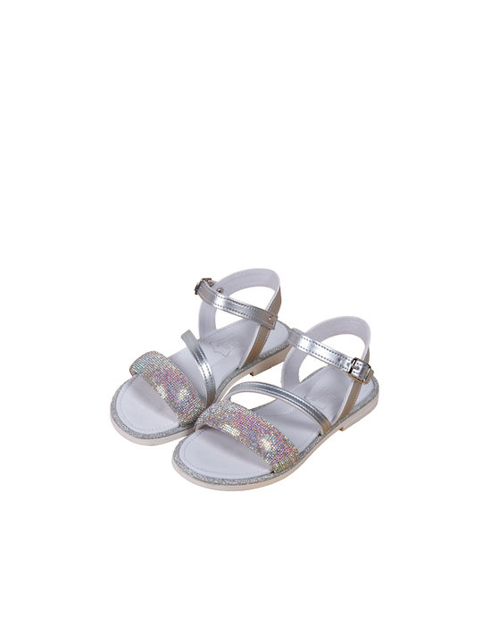 Babyl's - Iridescent strass sandal - 8101a - silver