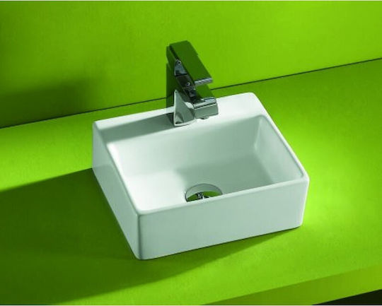 Ceramita F176 Надеждна мивка Порцелан 33x29x12см Бял Ceramita F176 Надеждна мивка Порцелан 33x29x12см Бял