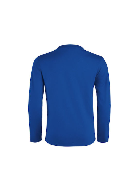 Kids Long Sleeve Unisex "Space Jump Like Jordan" Royal Blue