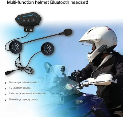 Single Intercom for Riding Helmet with Bluetooth
