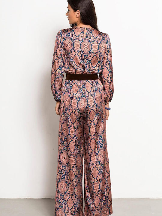 Printed jumpsuit - Brown