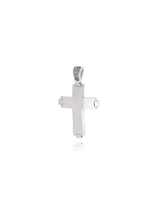 Christening Cross Val΄Oro for Boy in White Gold K14 038567