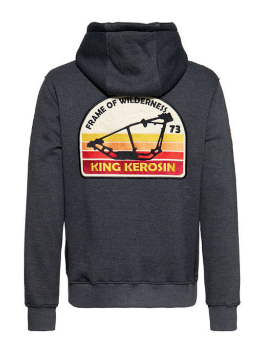 King Kerosin Frame adventure gear hoodie grey melange | Grey