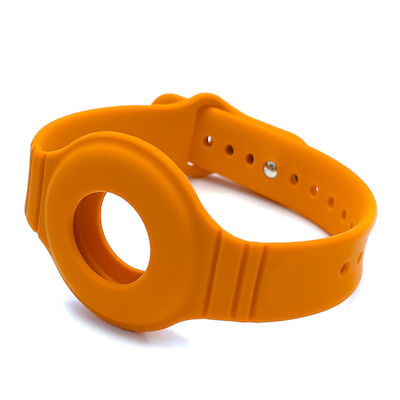 Hurtel Flexible Wrist Cover Θήκη Καρπού Σιλικόνης για AirTag σε Μωβ χρώμα