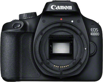 Canon DSLR Φωτογραφική Μηχανή EOS 4000D Crop Frame Kit (EF-S 18-55mm F3.5-5.6 DC III + EF-S 75-300mm F4-5.6 DC III) Black