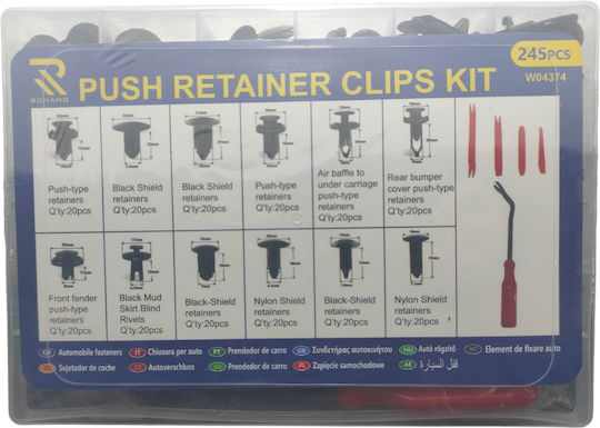 Car Plastic Clips 245 Pieces