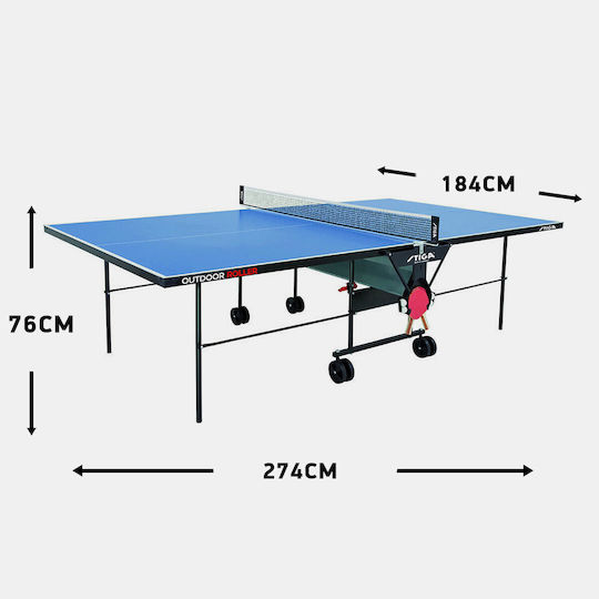 Stiga Roller Folding Ping Pong Table Outdoor