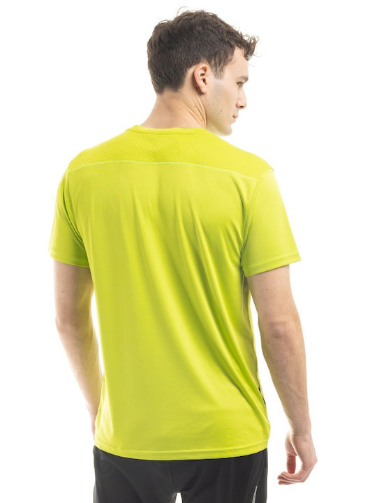 Venimo Herren Sport T-Shirt Kurzarm Gelb