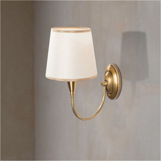 Opviq Elefant Vintage Lampă De Perete Auriu 28x28x16cm
