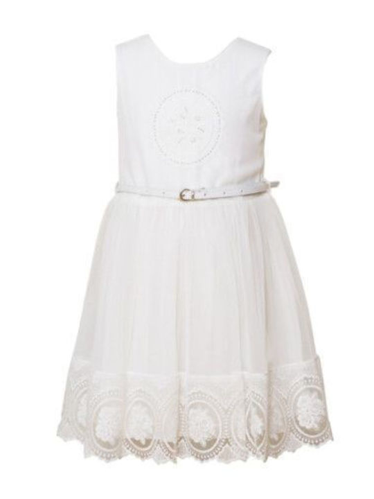 Restart Moonstar White Dress with Denim Jacket 23-4532