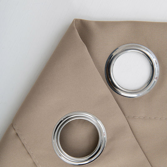 Beauty Home Vorhang mit Grommet Effekt 8443 Beige 140x270cm