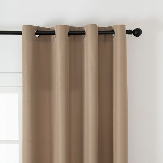 Beauty Home Vorhang mit Grommet Effekt 8443 Beige 140x270cm