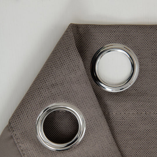 Beauty Home Verdunkelungsvorhang mit Grommets Glare 8444 Braun 140x270cm