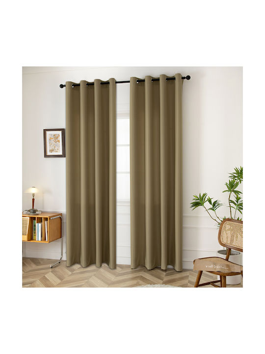 Beauty Home Curtain with Grommet Effect 8443 Ladi 150x260cm