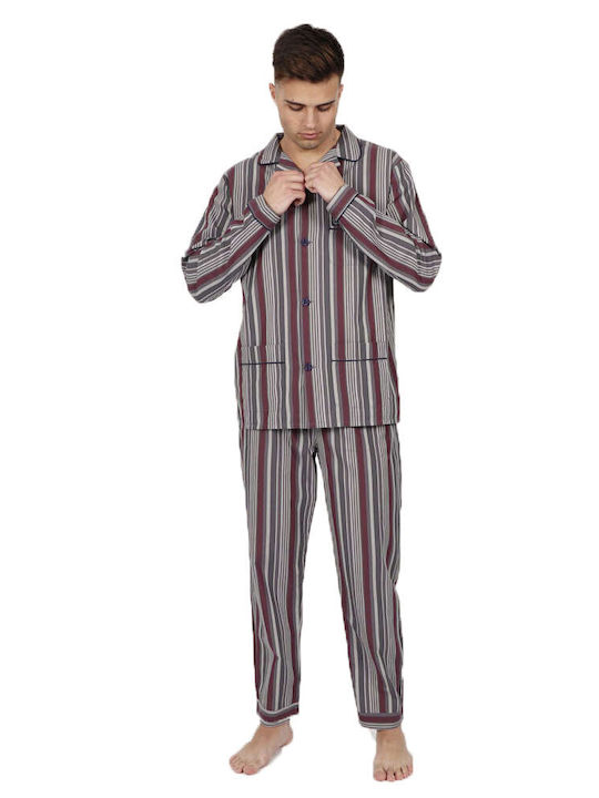 Men's Pajamas Admas Grey Color with Buttons