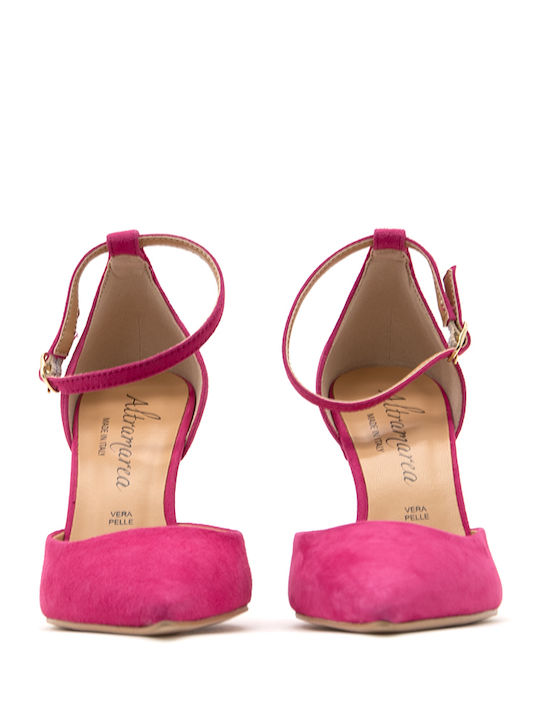 ALTRAMAREA SUEDE LEATHER HIGH HEEL PUMPS WOMEN ALTRAMAREA FUCHSIA (LTRMR-47506K-ORCHIDEA-S)