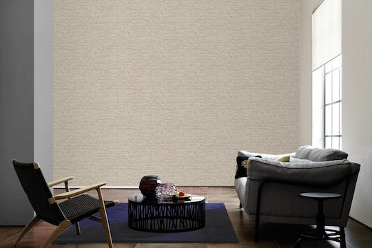 Ταπετσαρία Τοίχου Attractive 2 Βινυλίου Μπεζ 1005x53cm Πλενόμενη